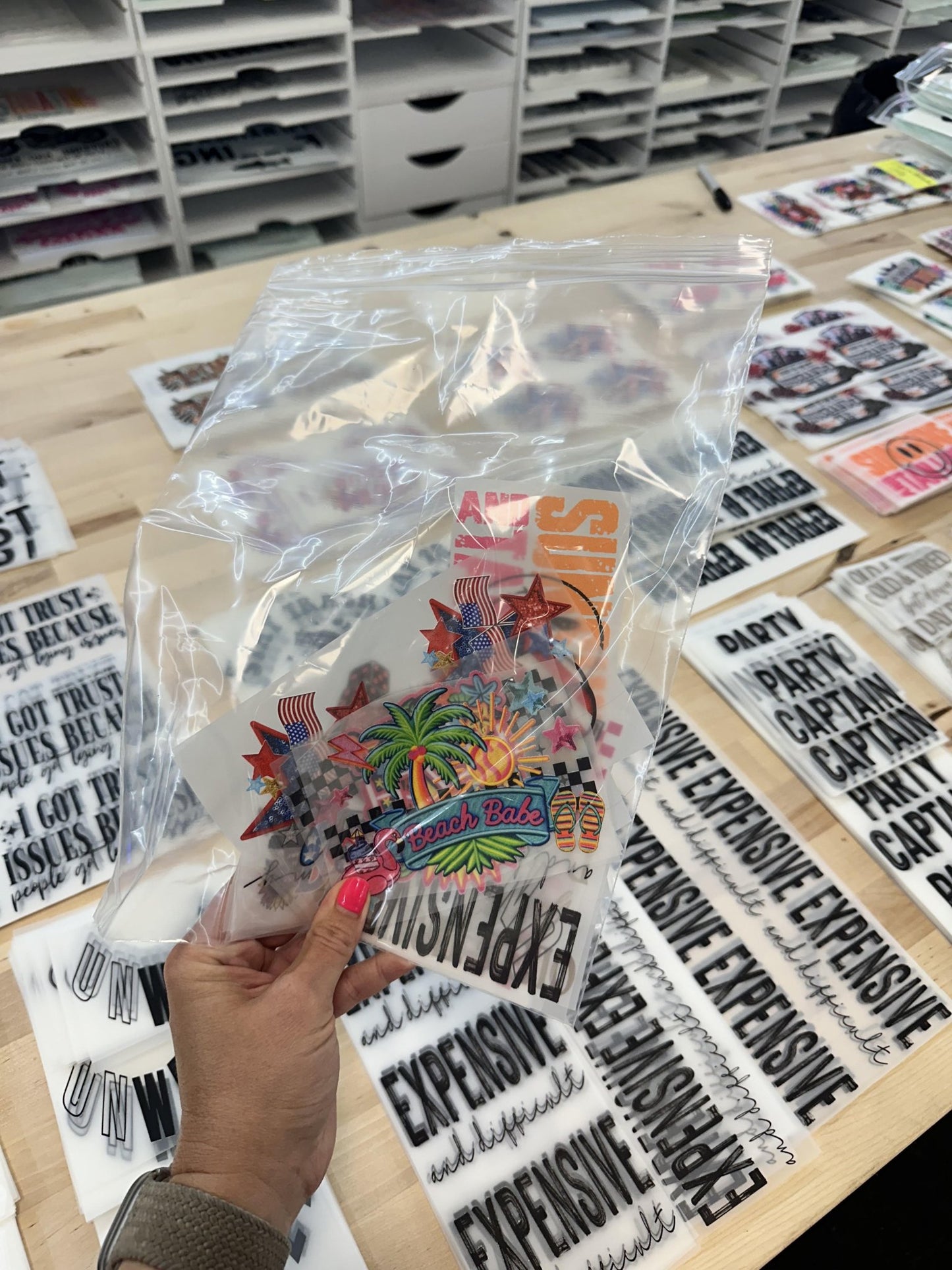 HAT SIZE THEMED GRAB BAG DIRECT TO FILM transfers (HOT PEEL) hat not included - Do it yourself Transfers