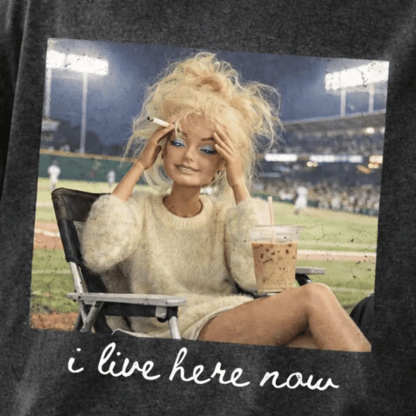 RTS I LIVE HERE NOW SPORTS BASEBALL DTF DIRECT TO FILM transfers ADULT 10X11.5 - Do it yourself Transfers