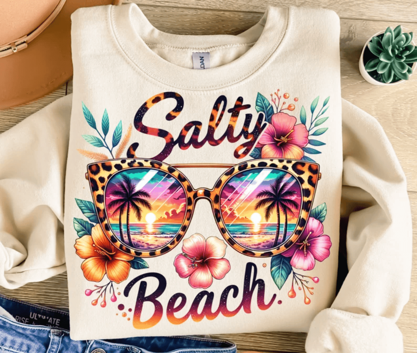 TRANSFER TUESDAY MAY 20TH SALTY BEACH GLASSES LEOPARD DTF DIRECT TO FILM transfers ADULT 10X11 - Do it yourself Transfers