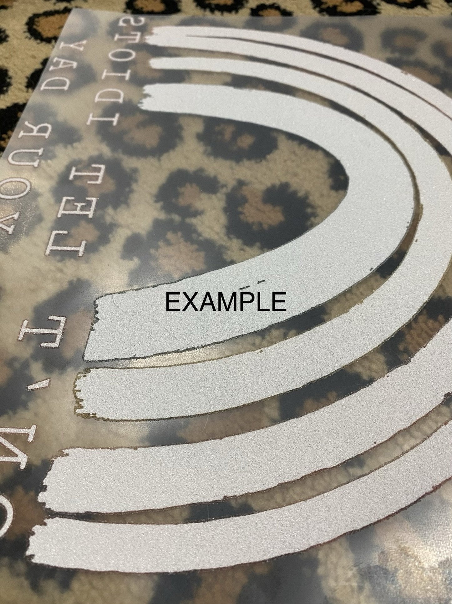 Smiley Face Frame sun lips orange pink size ADULT 9.1x11.9 DTF TRANSFERPRINT TO ORDER