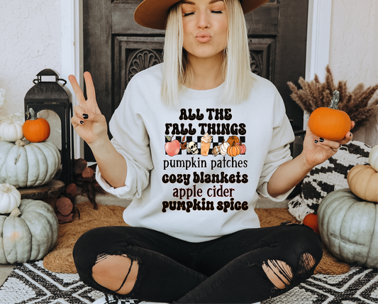 All things fall pumpkin patches cozy blankets apple cider spice  ADULT  DTF TRANSFERPRINT TO ORDER