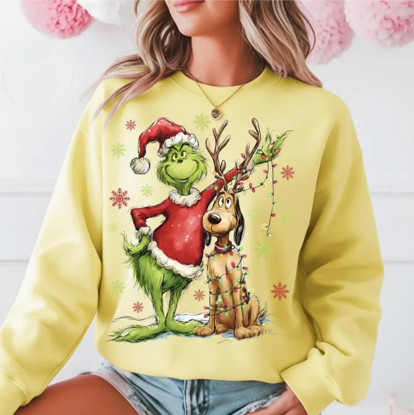 RTS GRINCH DOG CHRISTMAS DTF DIRECT TO FILM transfers ADULT 10X11.5