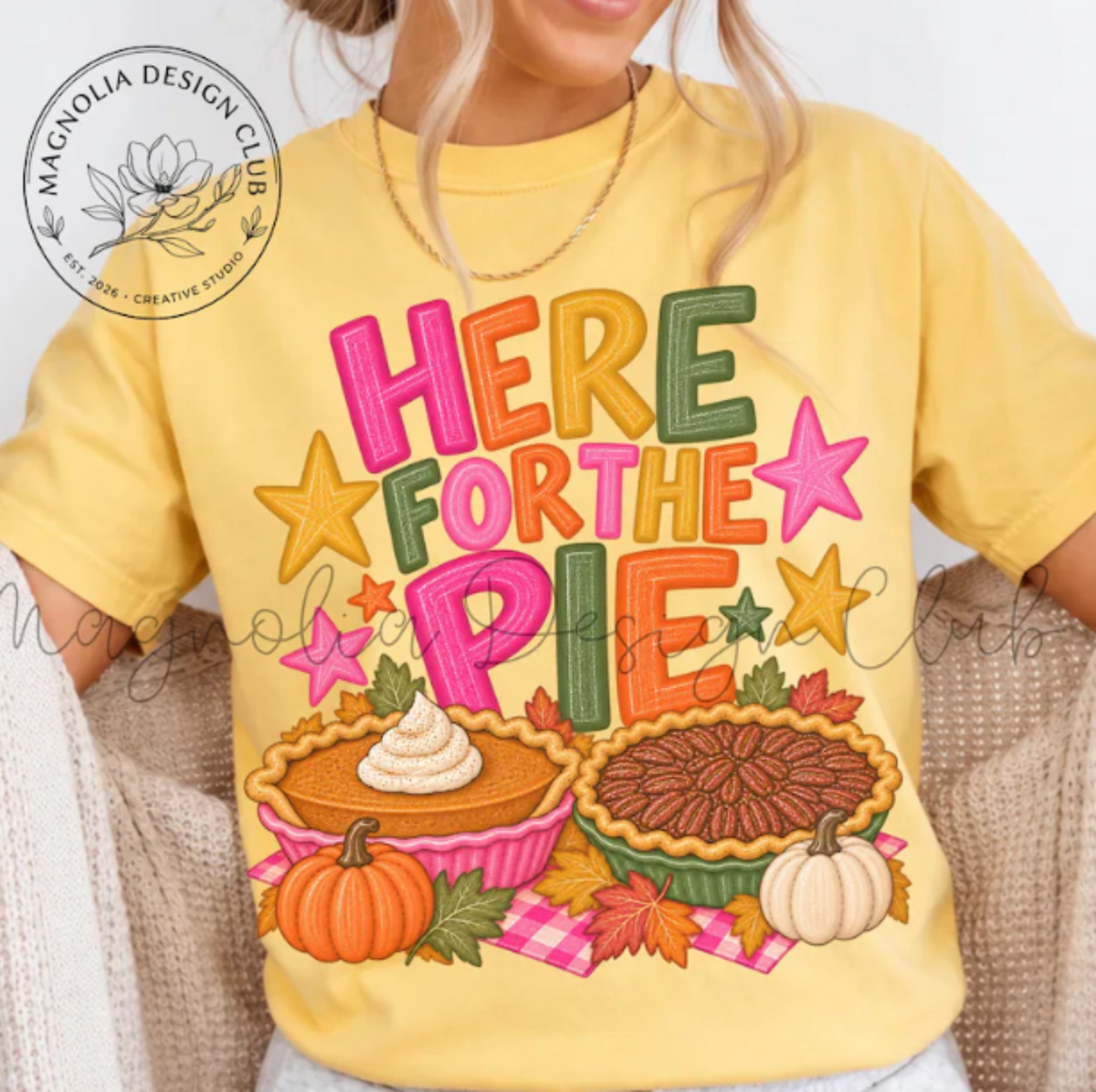RTS HERE FOR THE PIE THANKSGIVING DTF DIRECT TO FILM transfers ADULT 10.5X11.5