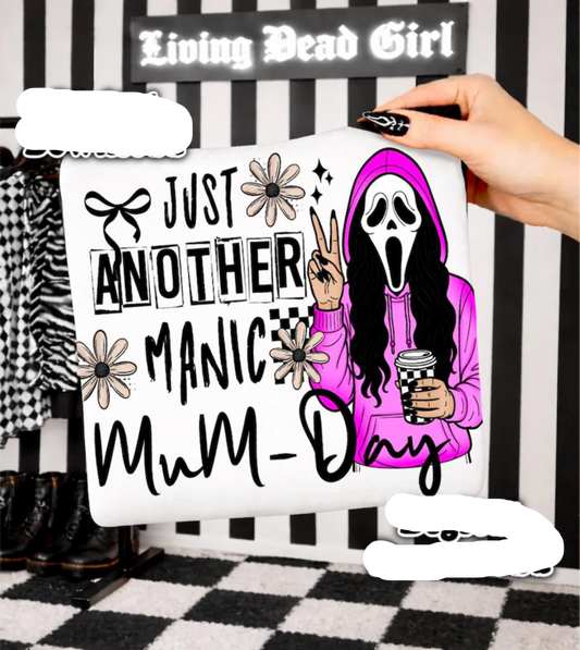 RTS JUST ANOTHER MANIC MONDAY SCREAM HALLOWEEN DTF DIRECT TO FILM transfers ADULT 10X11.5