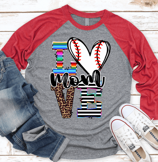 Baseball mom serape leopard png Digital Download Instand Download - Do it yourself Transfers