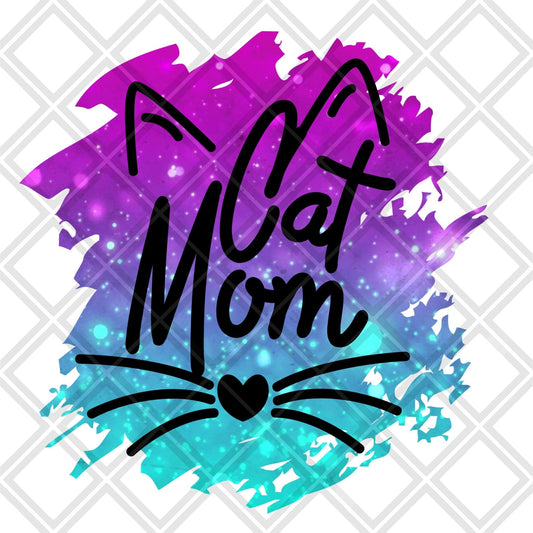 Cat Mom FRAME Digital Download Instand Download - Do it yourself Transfers