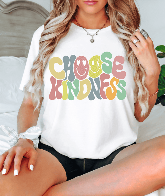 Choose Kindness Smiley faces ADULT DTF TRANSFERPRINT TO ORDER - Do it yourself Transfers