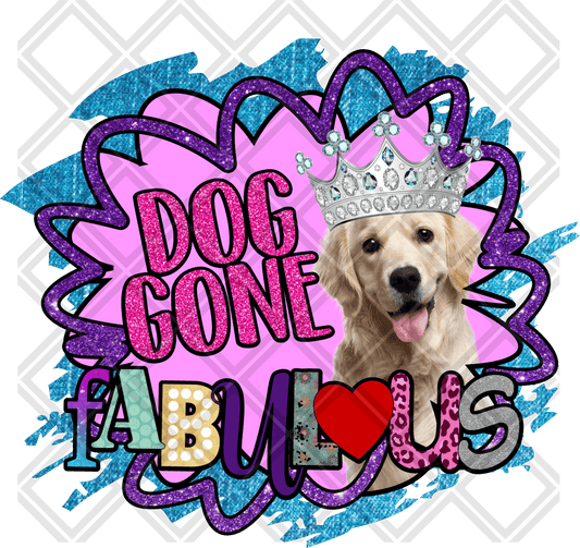 DOG GONE FABULOUS LAB Digital Download Instand Download - Do it yourself Transfers