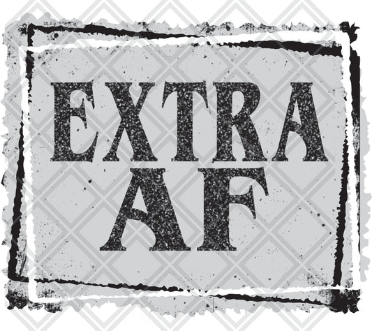 Extra AF Frame png Digital Download Instand Download - Do it yourself Transfers