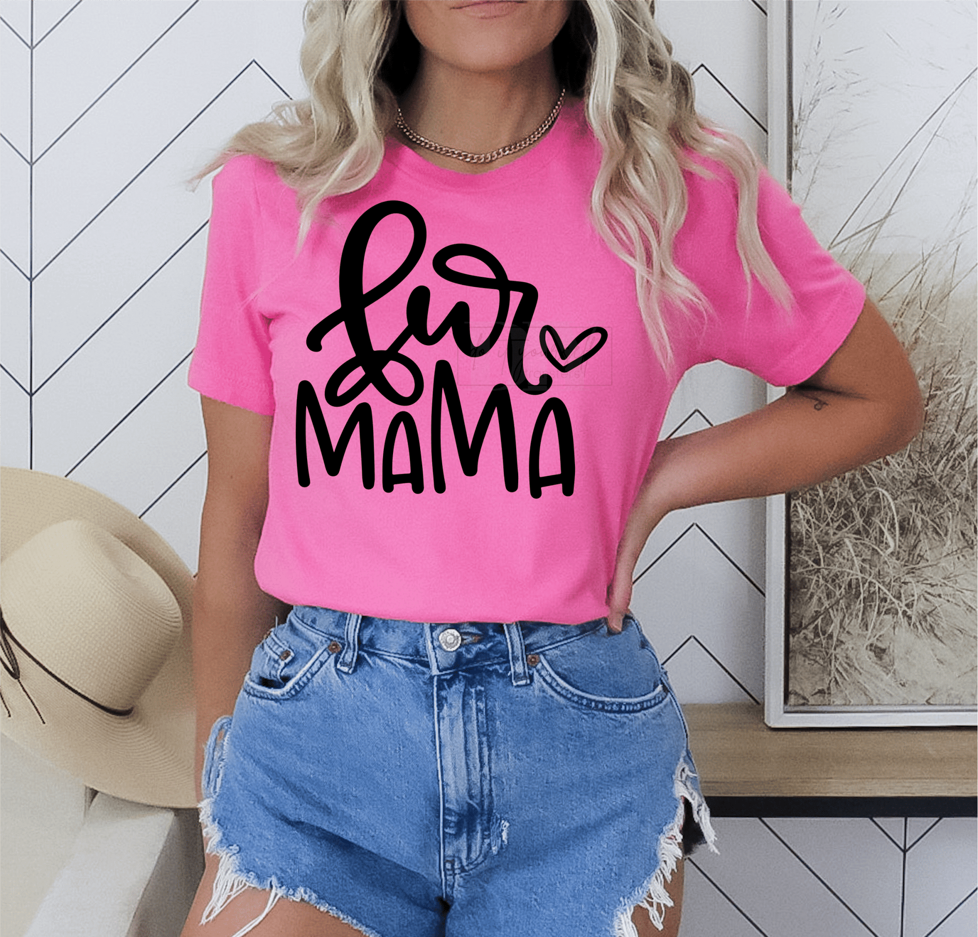 FOAM FUR MAMA heart SINGLE COLOR BLACK SCREEN PRINT TRANSFER ADULT DTF TRANSFERPRINT TO ORDER - Do it yourself Transfers