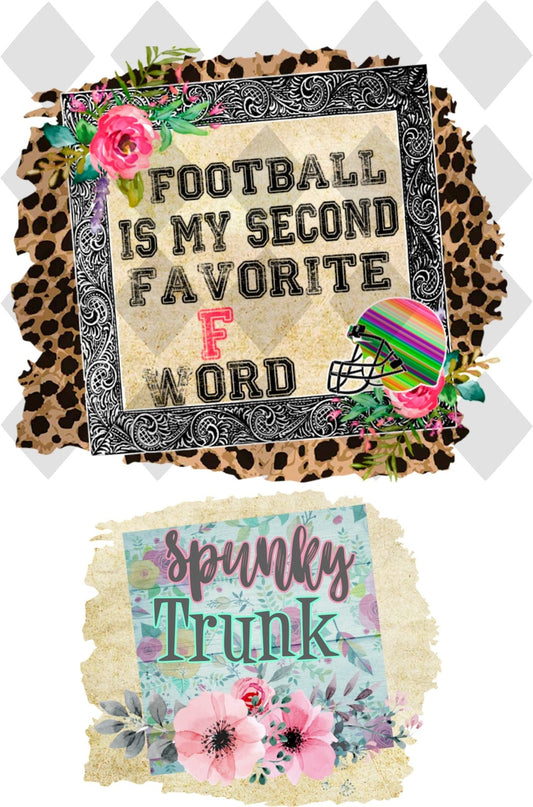 Football is my second favorite f word png Digital Download Instand Download - Do it yourself Transfers