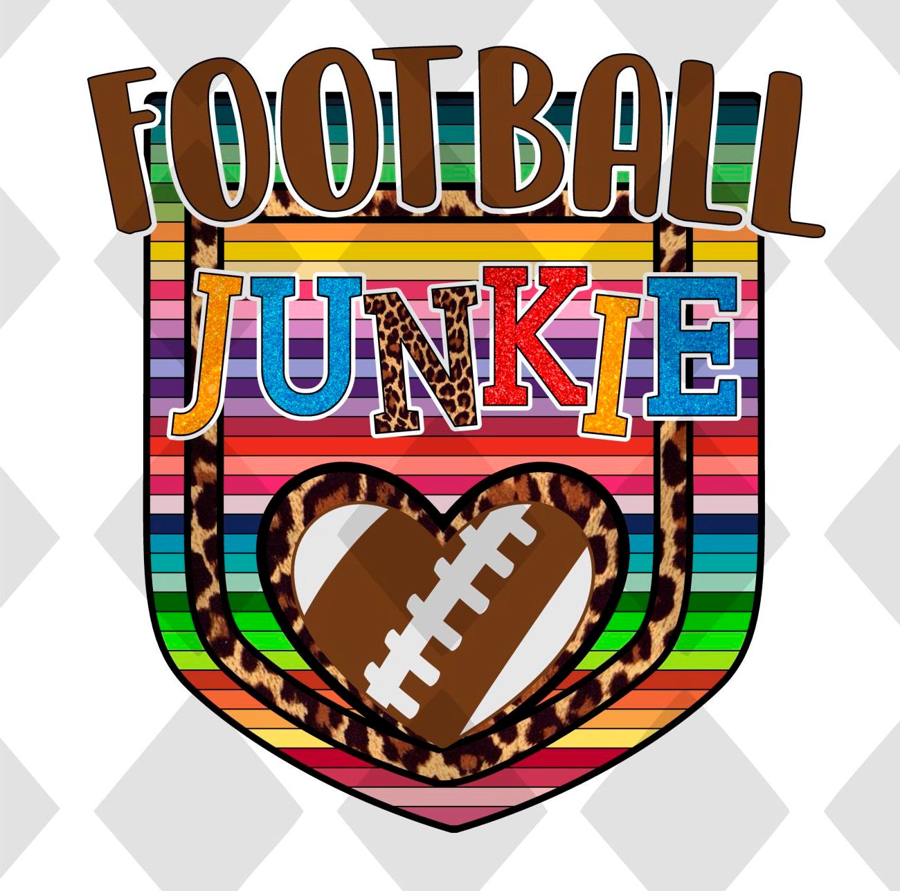 FOOTBALL junkie png Digital Download Instand Download - Do it yourself Transfers