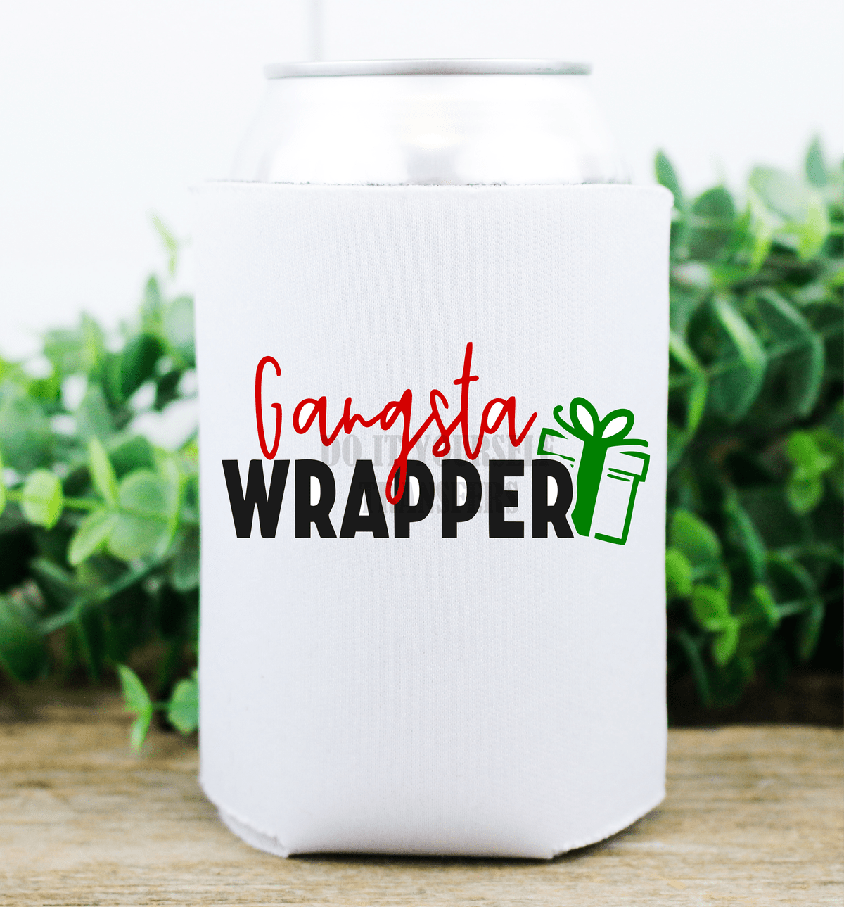 Gangsta wrapper present gift Christmas / size 3x2 DTF TRANSFERPRINT TO ORDER - Do it yourself Transfers