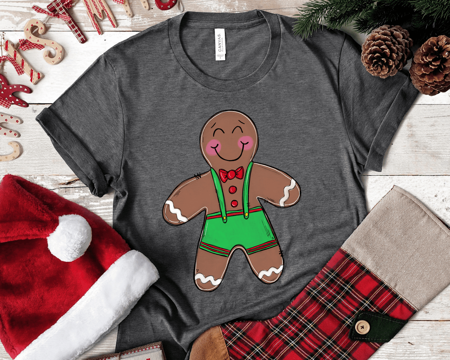 Gingerbread man Christmas DTF TRANSFERPRINT TO ORDER - Do it yourself Transfers