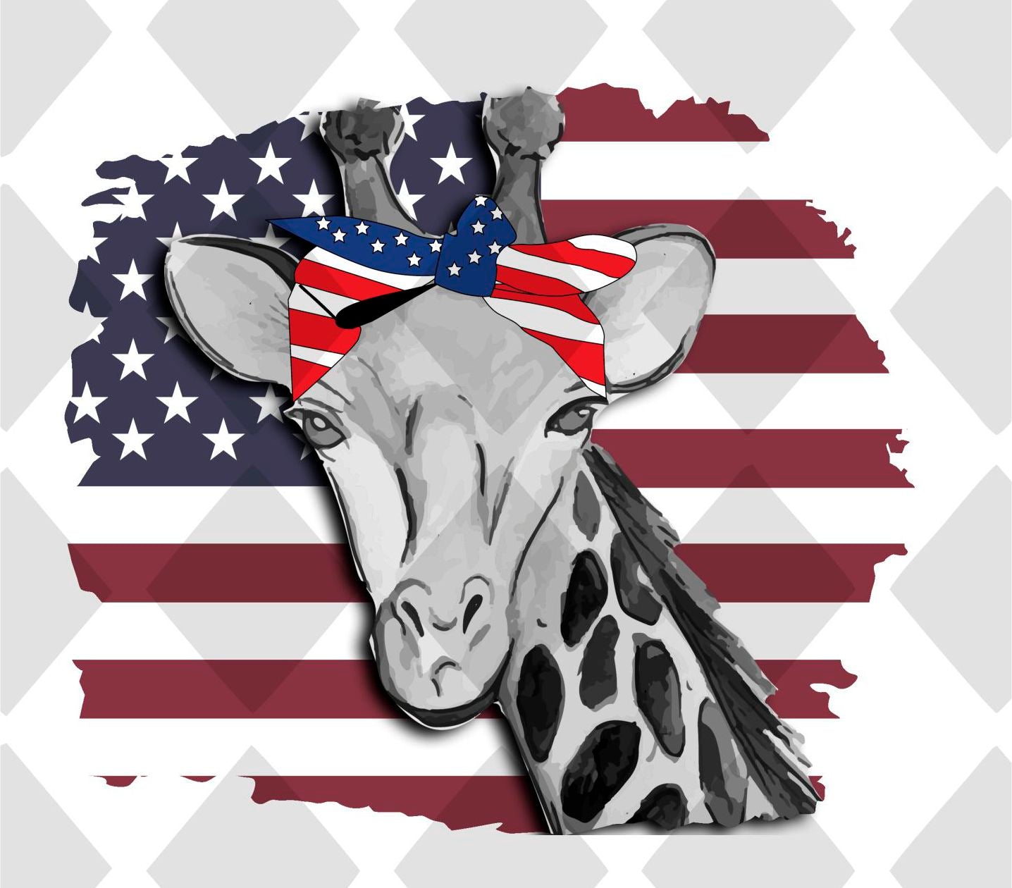 Giraffe american FRAME png Digital Download Instand Download - Do it yourself Transfers