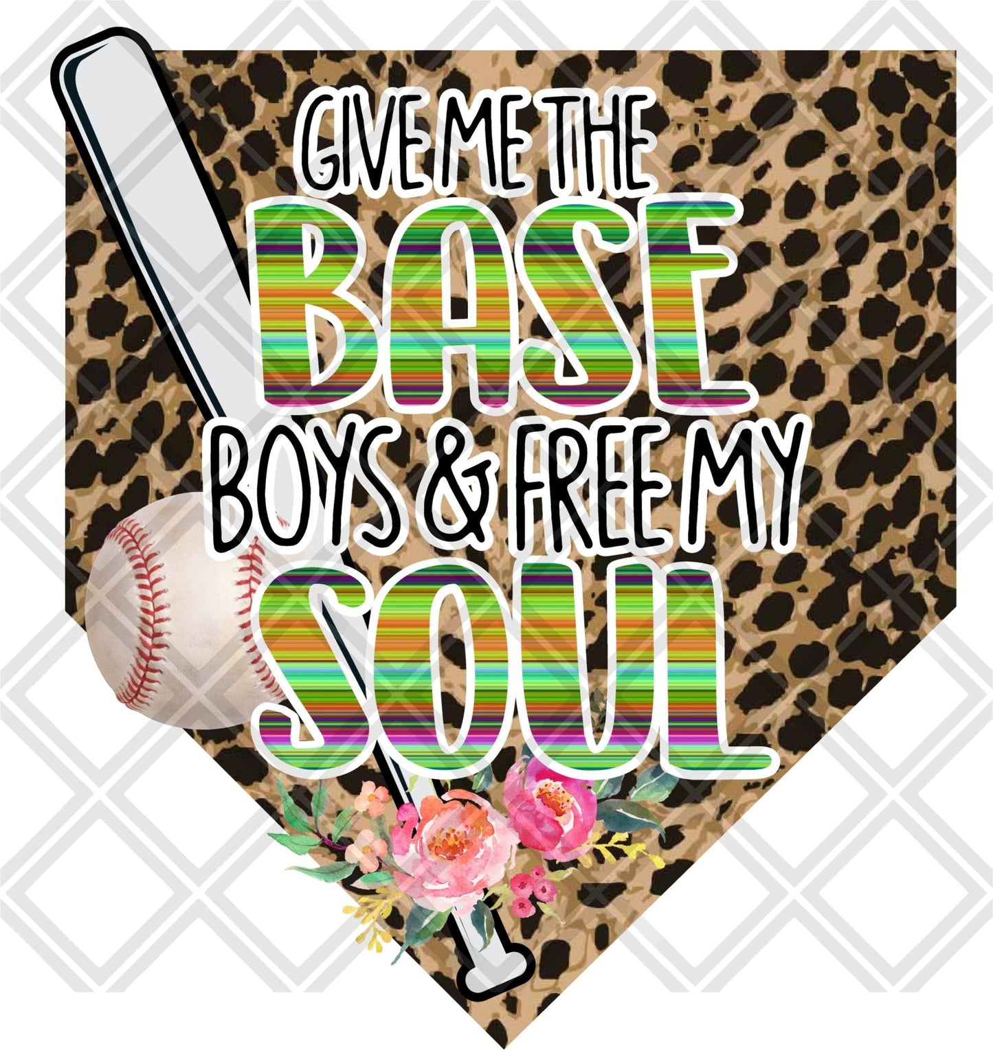 Give me the base boys and free my soul baseball png Digital Download Instand Download - Do it yourself Transfers