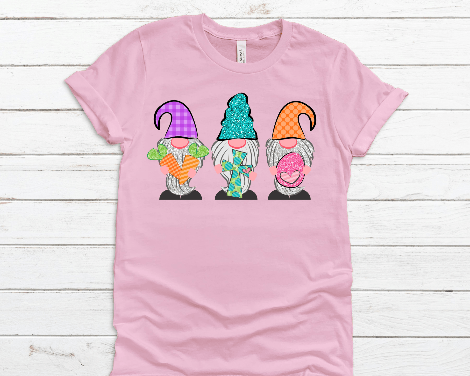 Gnomes Easter cross eggs cross carrots DTF TRANSFERPRINT TO ORDER - Do it yourself Transfers