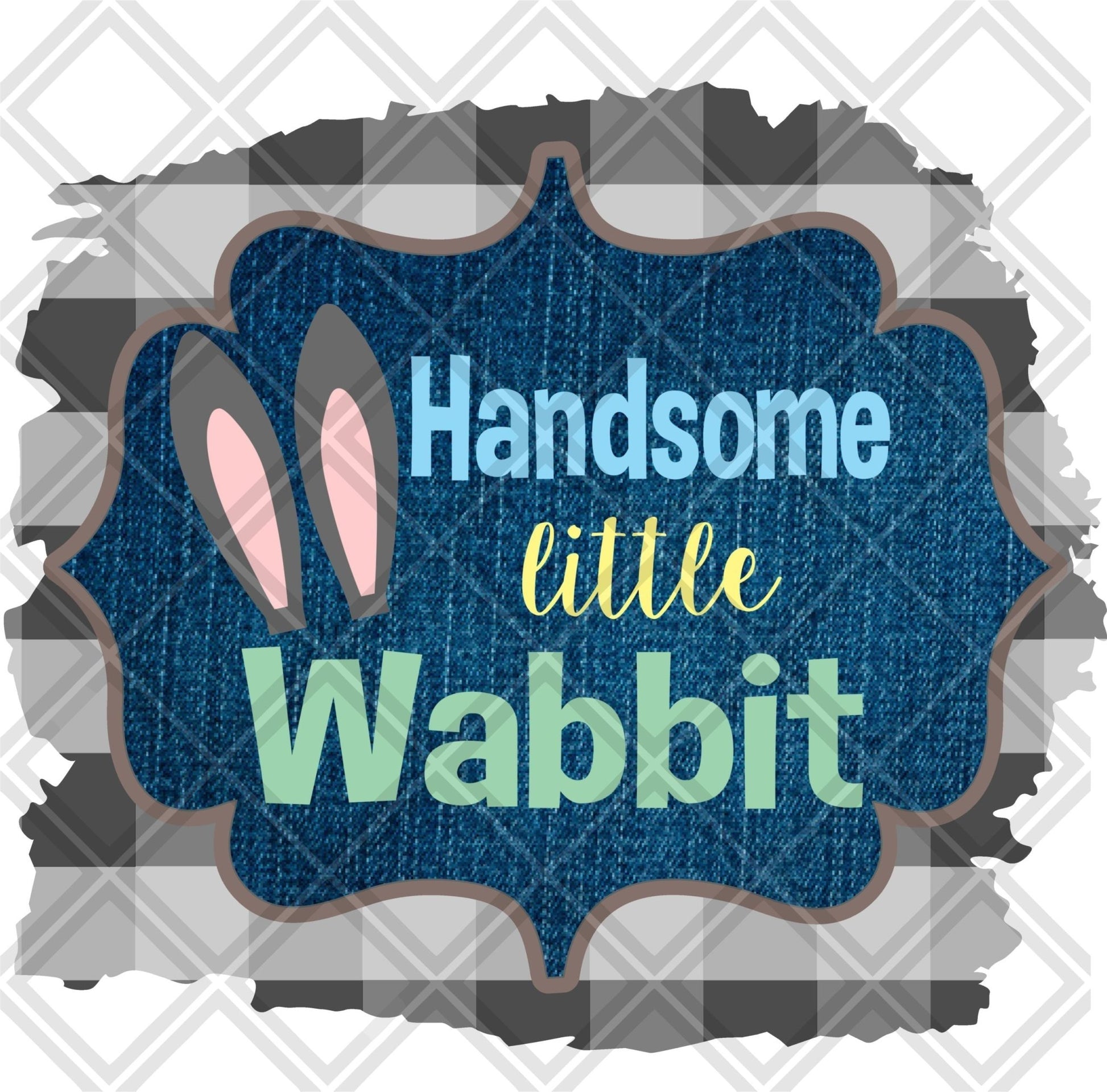 Handsome Little Wabbit Boy DTF TRANSFERPRINT TO ORDER - Do it yourself Transfers