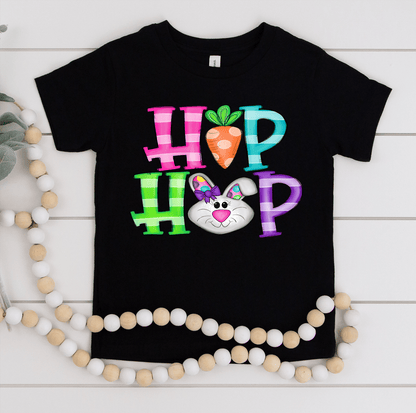 HIP HOP Bunny polka dot carrot Easter size KIDS 6.5x8.5 DTF TRANSFERPRINT TO ORDER - Do it yourself Transfers