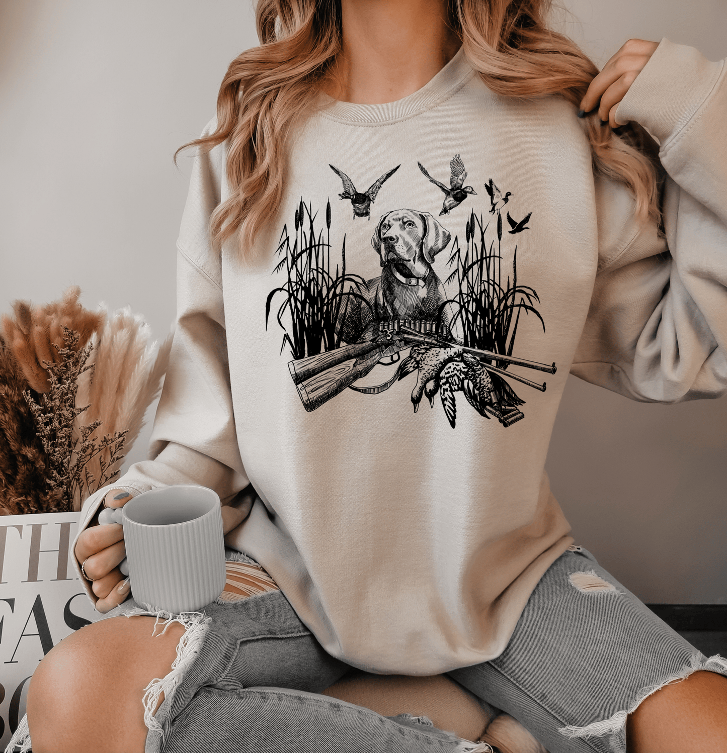 Hunting dog hunting season duck hunting DTF size ADULT DTF TRANSFER PRINT TO ORDER - Do it yourself Transfers