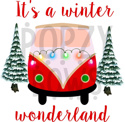 ITS A WINTER WINDERLAND png Digital Download Instand Download - Do it yourself Transfers