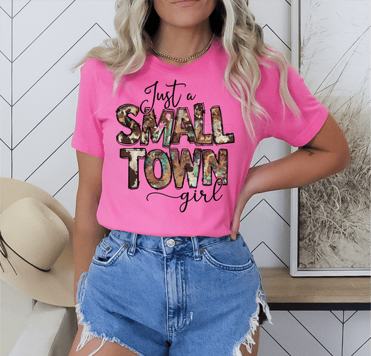 Just a SMALL TOWN girl flowers ADULT DTF TRANSFERPRINT TO ORDER - Do it yourself Transfers