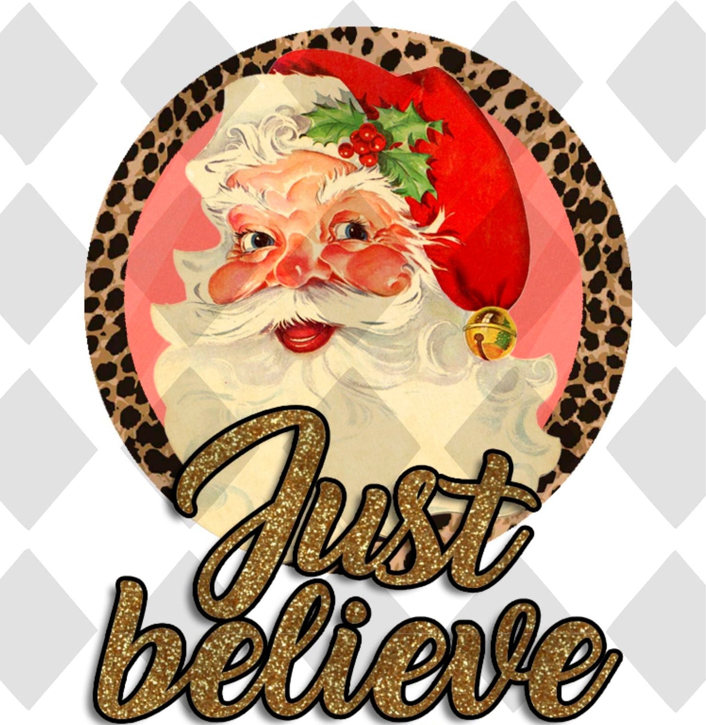 just believe santa png Digital Download Instand Download - Do it yourself Transfers