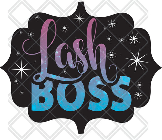 LASH BOSS png Digital Download Instand Download - Do it yourself Transfers