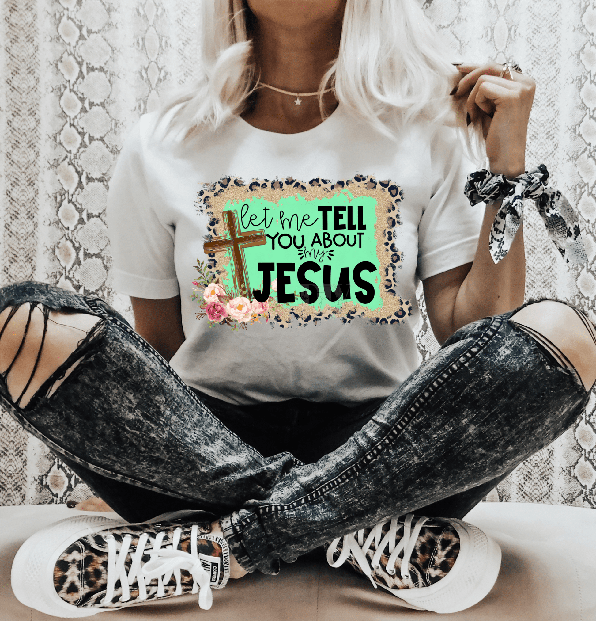 Let me tell you about my Jesus song cross size ADULT DTF TRANSFERPRINT TO ORDER - Do it yourself Transfers