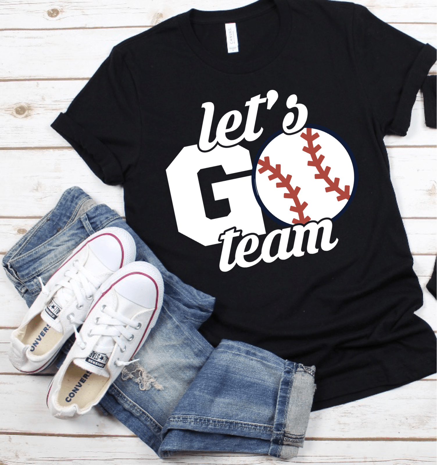 Let’s go team baseball DTF TRANSFERPRINT TO ORDER - Do it yourself Transfers