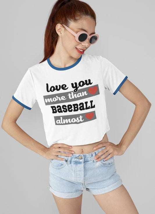 Love you more than baseball almost no frame png Digital Download Instand Download - Do it yourself Transfers