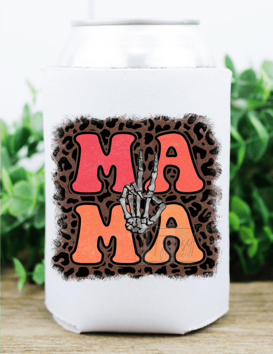 MAMA Leopard frame skull hands size DTF TRANSFERPRINT TO ORDER - Do it yourself Transfers