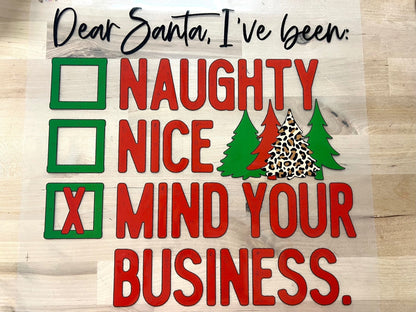 MERRY & bright Christmas RED BLACK plaid size ADULT 12x7 DTF TRANSFERPRINT TO ORDER - Do it yourself Transfers