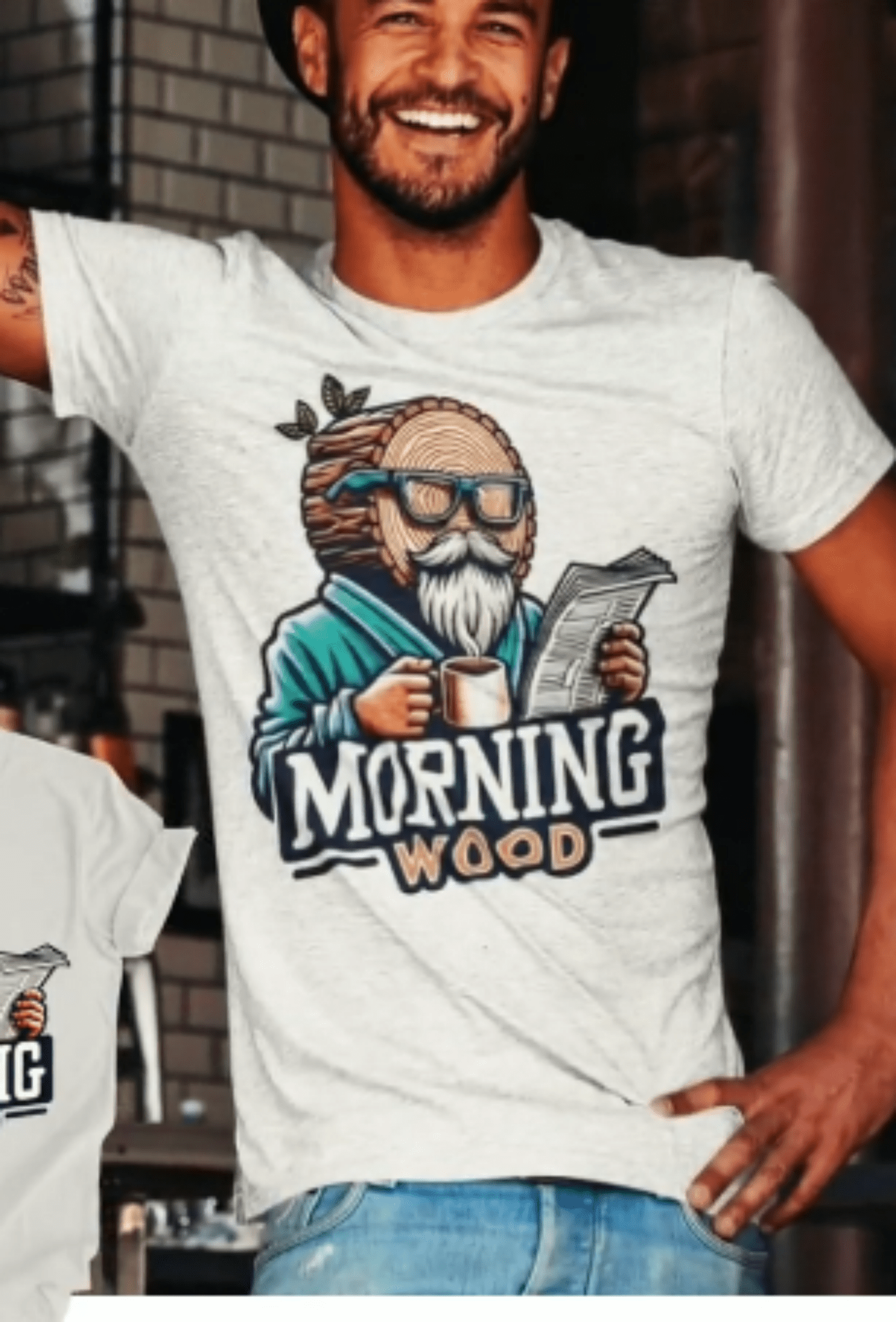 Morning wood dad men DTF TRANSFERS PRINT TO ORDER - Do it yourself Transfers