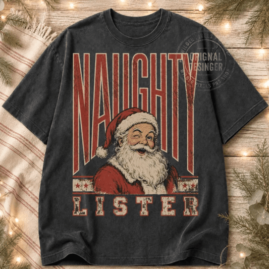 NAUGHTY LISTER DTF size ADULT 8.5x11.5 DTF TRANSFER PRINT TO ORDER - Do it yourself Transfers