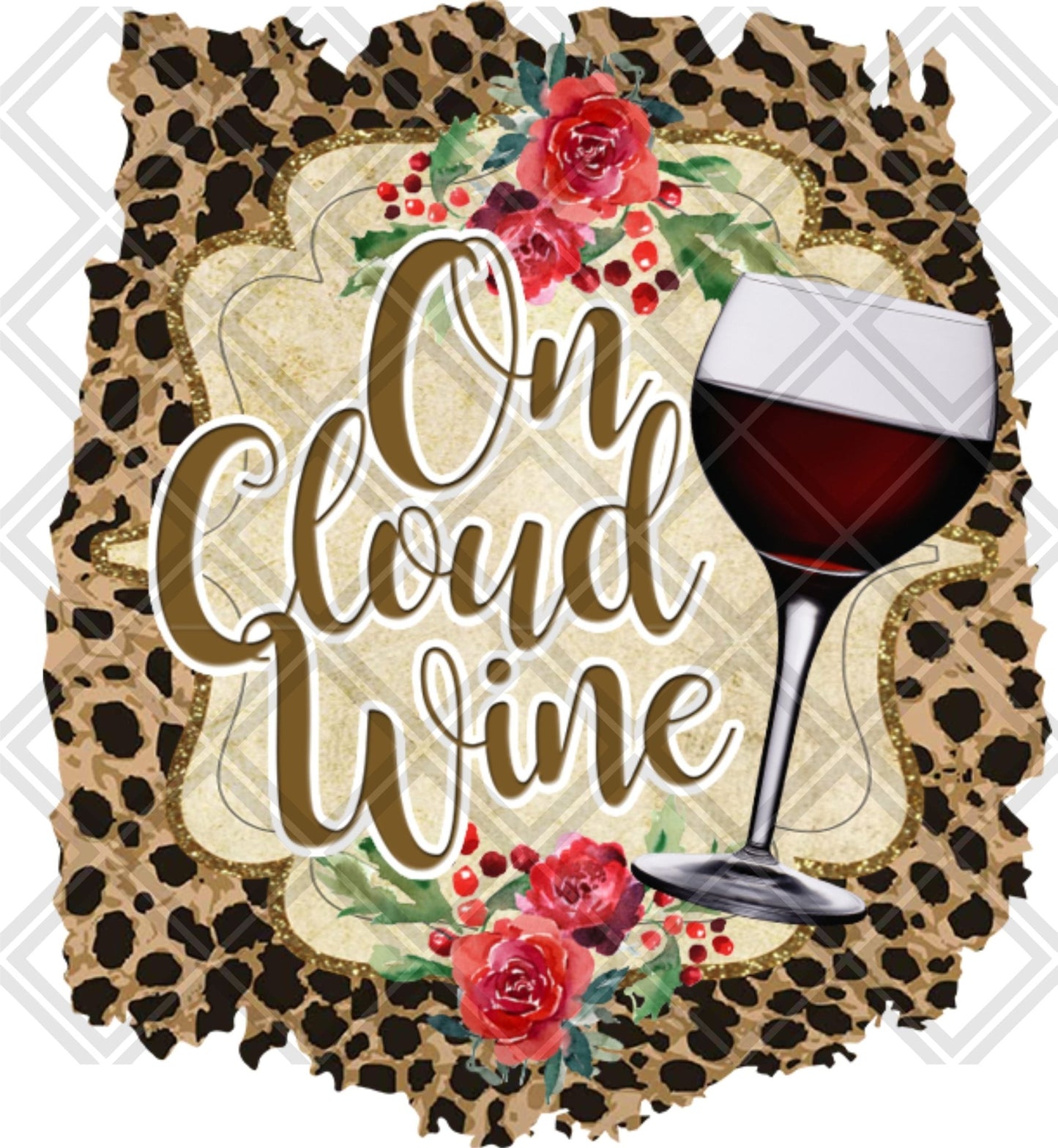 on cloud wine Digital Download Instand Download - Do it yourself Transfers