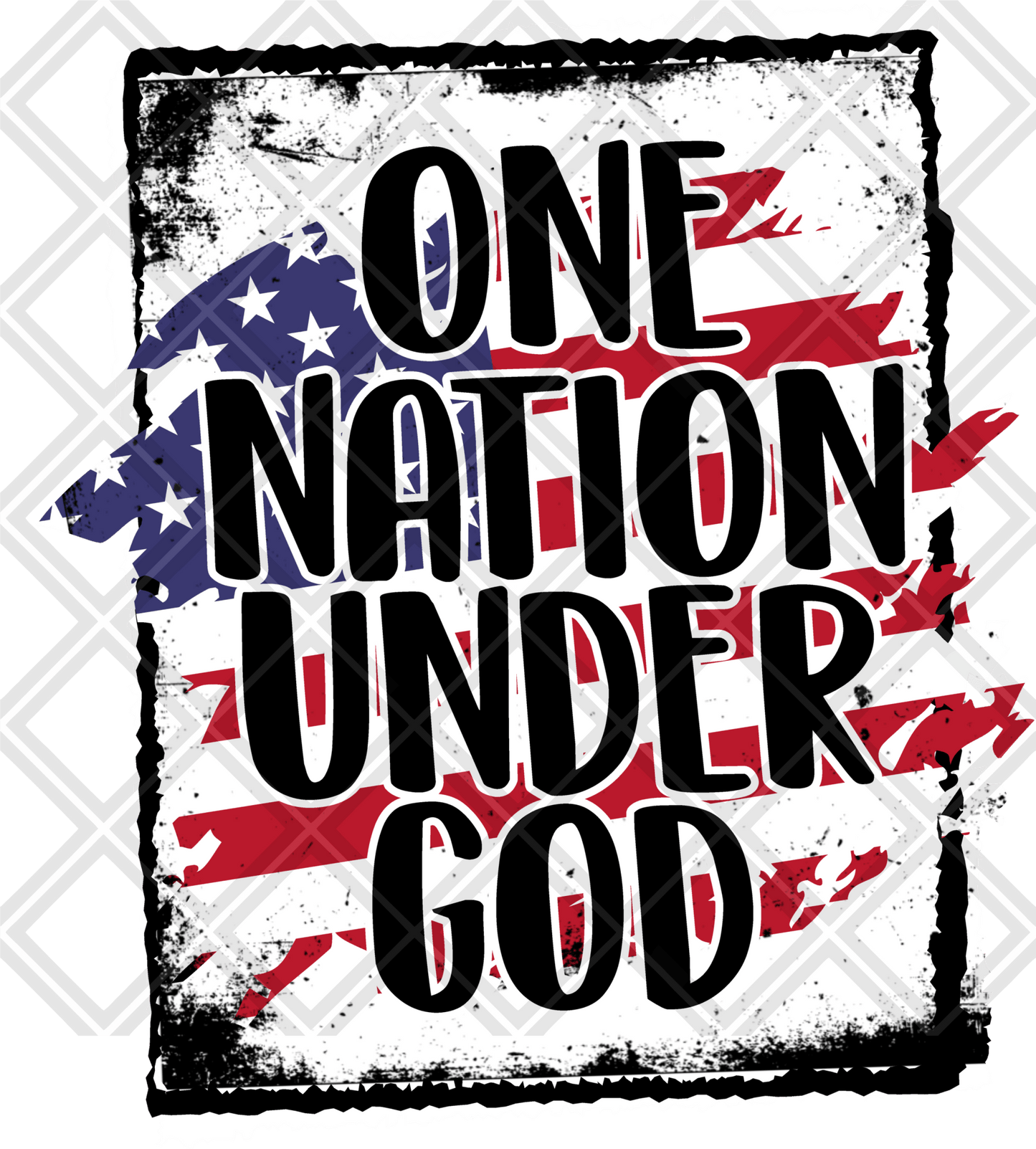 ONE NATION UNDER GOD png Digital Download Instand Download - Do it yourself Transfers