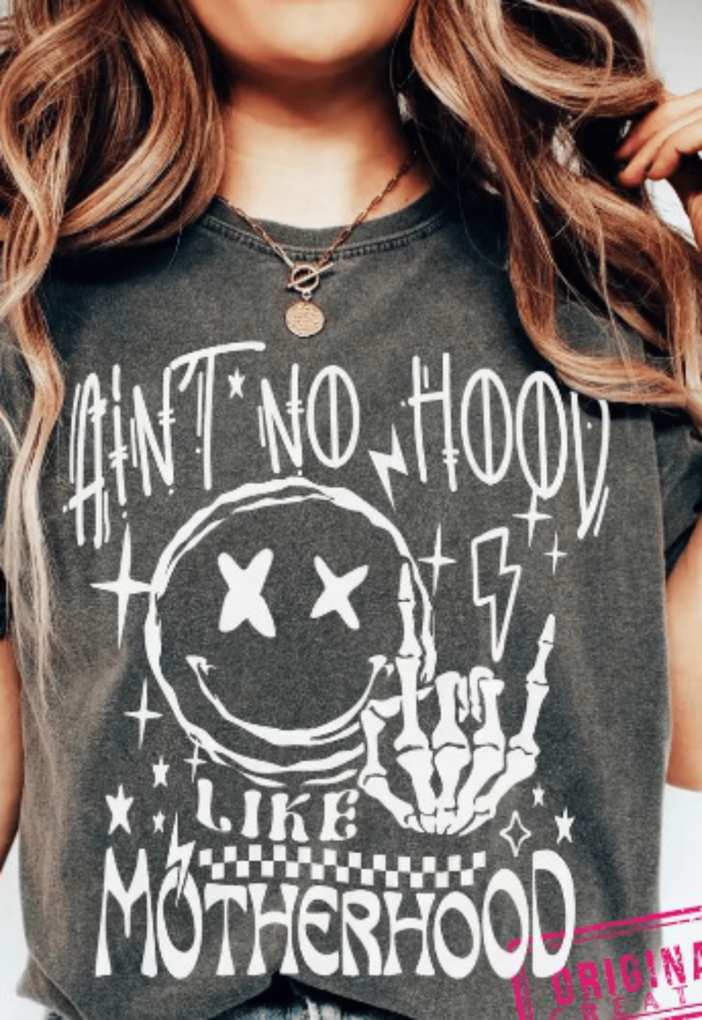 RTS Ain't no hood like Motherhood SINGLE COLOR WHITE Screen Print transfers size ADULT 11X12 - Do it yourself Transfers