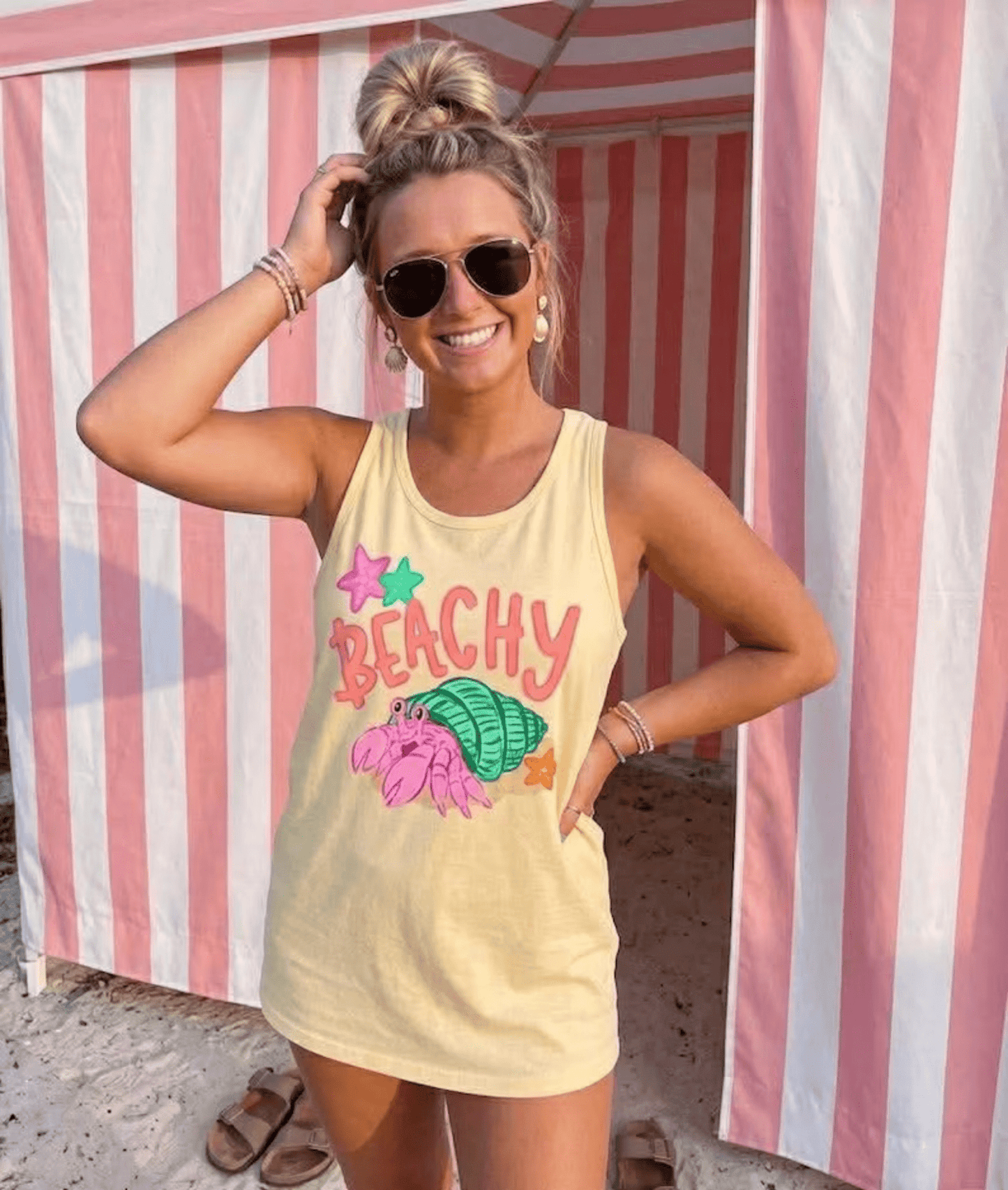 RTS BEACHY CRAB SUMMER DTF DIRECT TO FILM transfers ADULT 10X11.5 - Do it yourself Transfers
