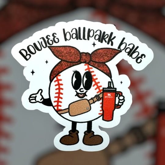 RTS BOUJEE BALLPARK MAMA BASEBALL STICKER 3X3.5 - Do it yourself Transfers