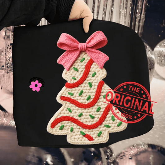 RTS CHRISTMAS TREE CAKE FAUX DTF DIRECT TO FILM transfers ADULT 10X12 - Do it yourself Transfers