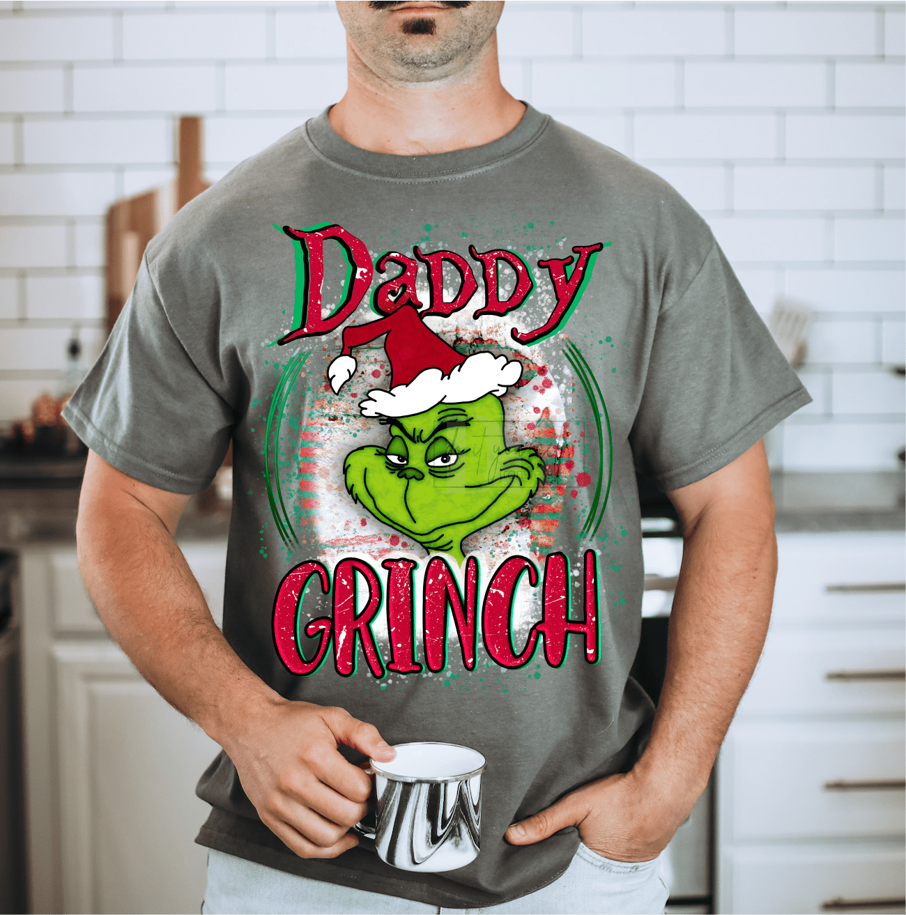 RTS Daddy GREEN MAN Christmas DTF DIRECT TO FILM transfers size ADULT 10X12 20 - H - Do it yourself Transfers