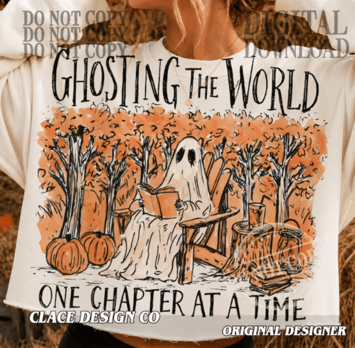 RTS GHOSTING THE WORLD ONE CHAPTER AT A TIME BOOK DTF DIRECT TO FILM transfers ADULT 10.5X11.5 - Do it yourself Transfers