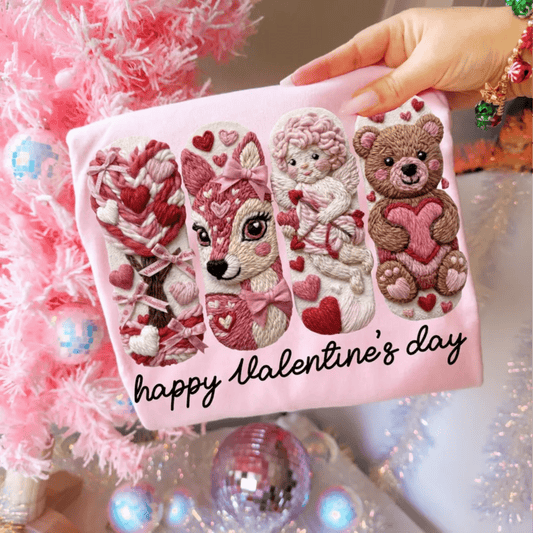 RTS HAPPY VALENTINE DAY DTF DIRECT TO FILM transfers ADULT 10X12 - Do it yourself Transfers