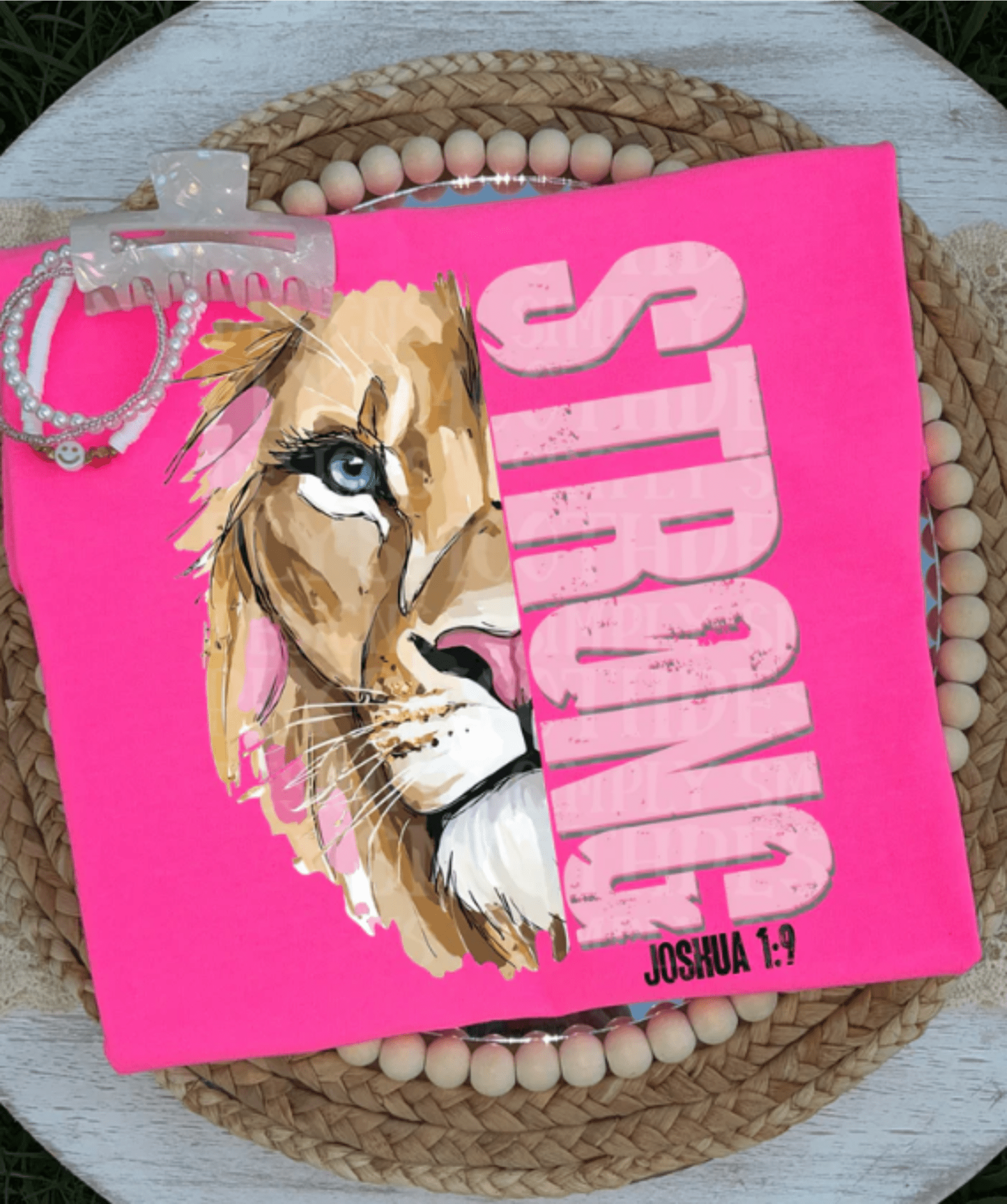 RTS LIONS STRONG JOSHUA 1-9 DTF DIRECT TO FILM transfers ADULT 10X11.5 - Do it yourself Transfers