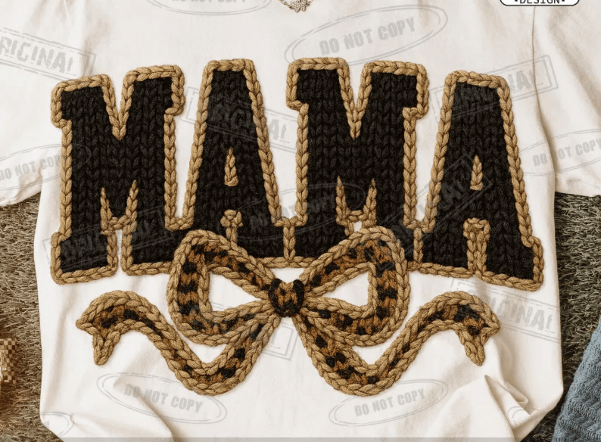 RTS MAMA BROWN BLACK LEOPARD DTF DIRECT TO FILM transfers ADULT 9X12 - Do it yourself Transfers