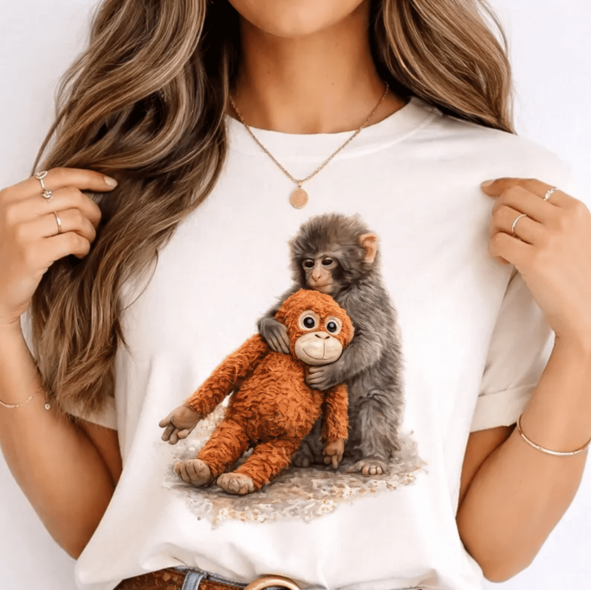 RTS MONKEY SAD VIRAL DTF DIRECT TO FILM transfers ADULT 10X11.5 - Do it yourself Transfers