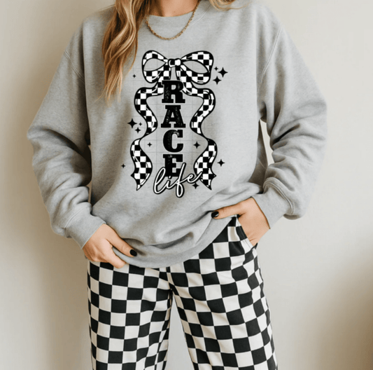 RTS RACE LIFE CHECKER BOW DTF DIRECT TO FILM transfers ADULT 10X11.5 - Do it yourself Transfers