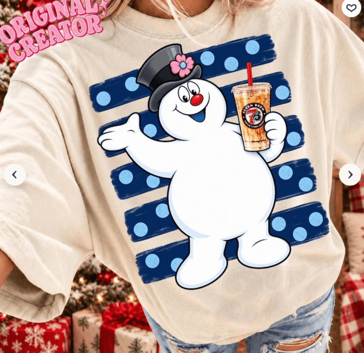 RTS SNOWMAN COFFEE DTF DIRECT TO FILM transfers ADULT 10.5X11.5 - Do it yourself Transfers