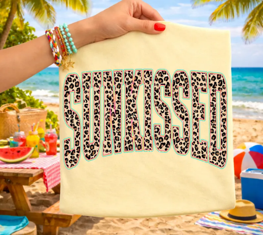 RTS SUNKISSED LEOPARD SUMMER DTF DIRECT TO FILM transfers ADULT 10X11.5 - Do it yourself Transfers